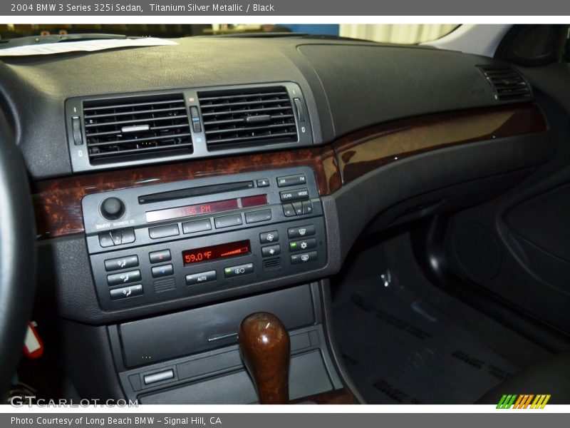 Titanium Silver Metallic / Black 2004 BMW 3 Series 325i Sedan