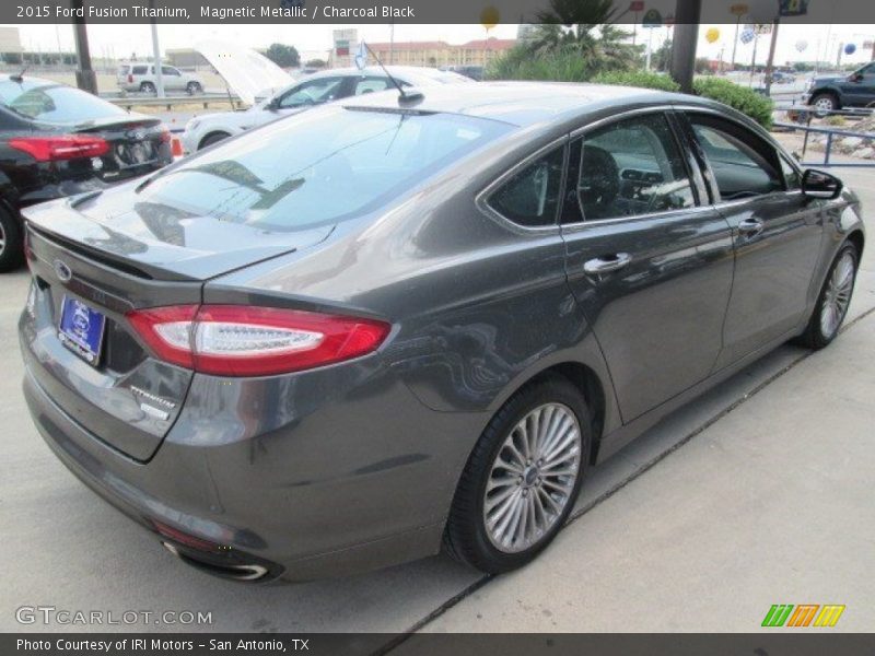 Magnetic Metallic / Charcoal Black 2015 Ford Fusion Titanium