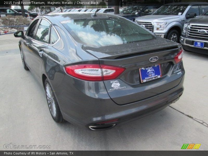 Magnetic Metallic / Charcoal Black 2015 Ford Fusion Titanium