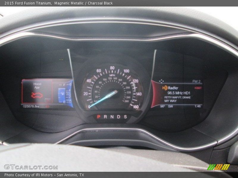 Magnetic Metallic / Charcoal Black 2015 Ford Fusion Titanium