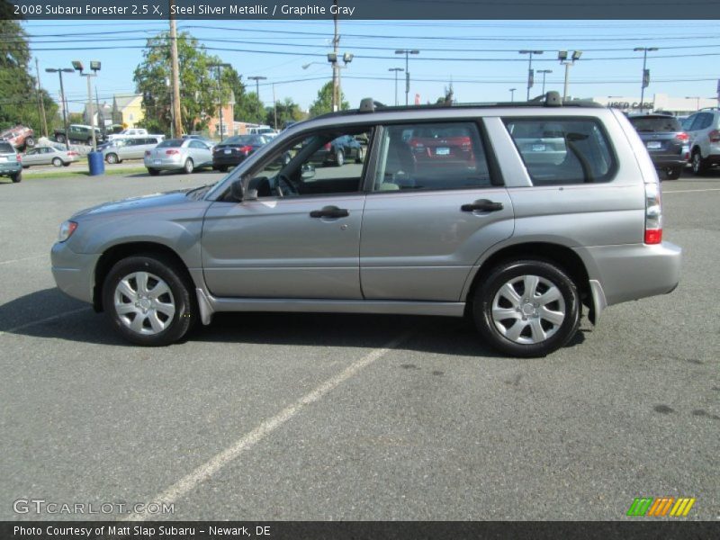 Steel Silver Metallic / Graphite Gray 2008 Subaru Forester 2.5 X