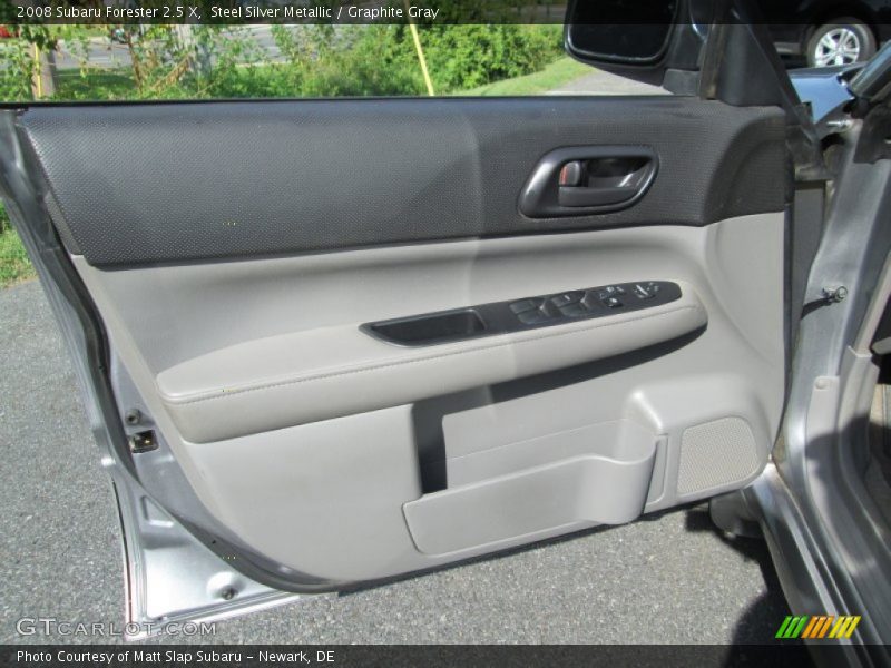 Steel Silver Metallic / Graphite Gray 2008 Subaru Forester 2.5 X