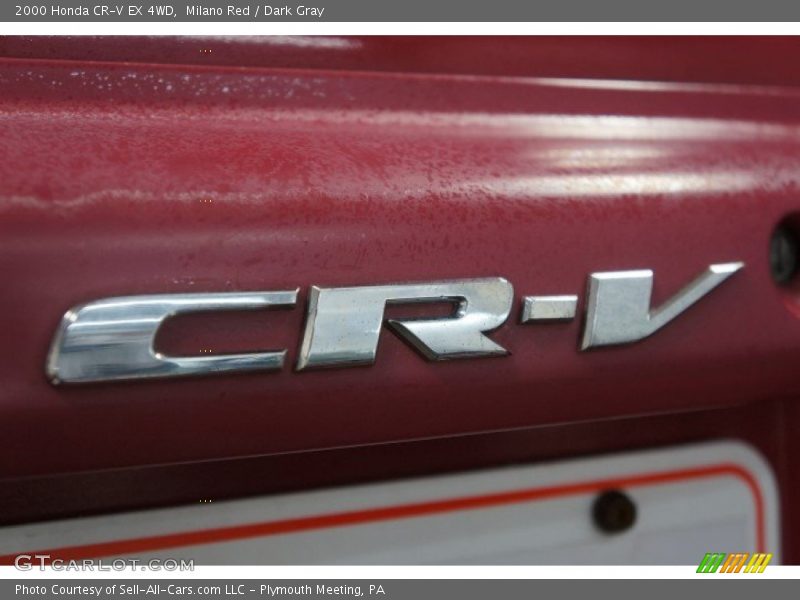 Milano Red / Dark Gray 2000 Honda CR-V EX 4WD