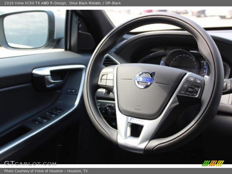 Onyx Black Metallic / Off-Black 2016 Volvo XC60 T6 AWD R-Design