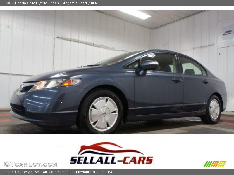 Magnetic Pearl / Blue 2008 Honda Civic Hybrid Sedan