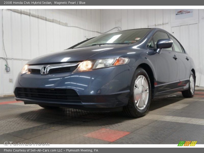 Magnetic Pearl / Blue 2008 Honda Civic Hybrid Sedan