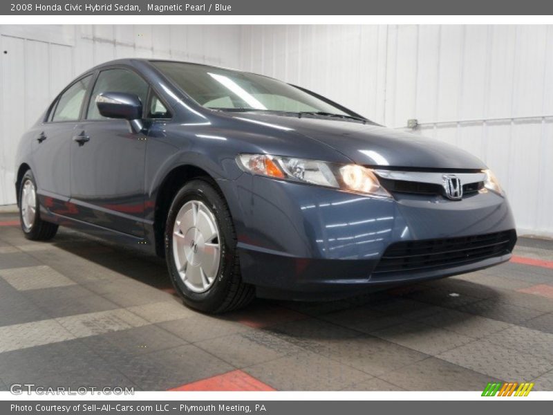 Magnetic Pearl / Blue 2008 Honda Civic Hybrid Sedan