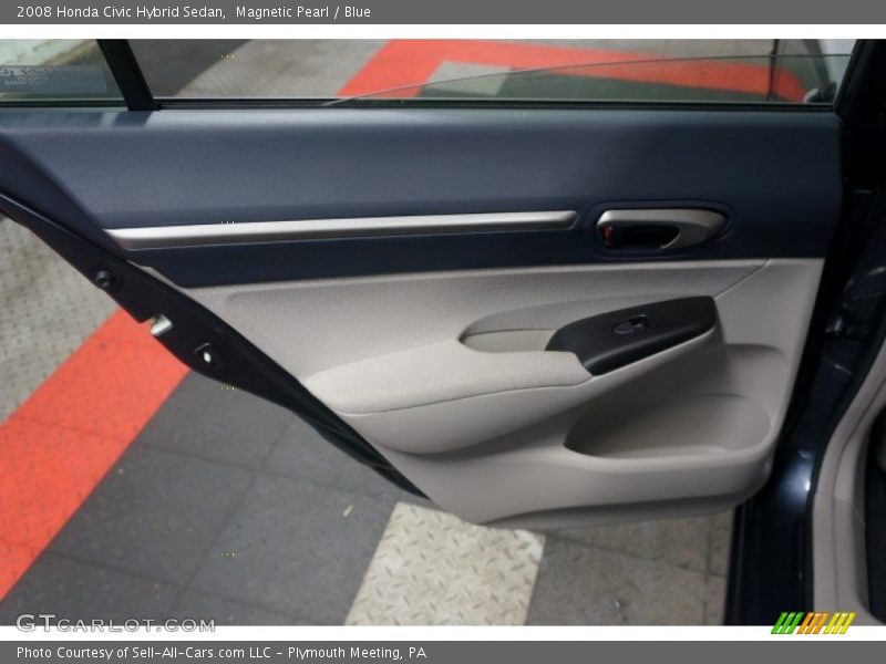Magnetic Pearl / Blue 2008 Honda Civic Hybrid Sedan