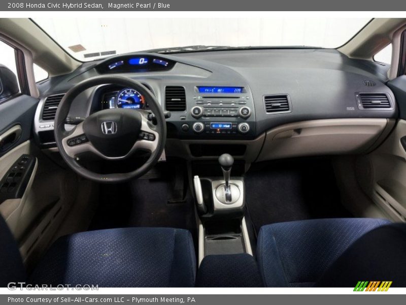 Magnetic Pearl / Blue 2008 Honda Civic Hybrid Sedan