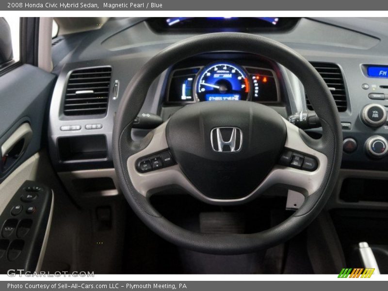 Magnetic Pearl / Blue 2008 Honda Civic Hybrid Sedan