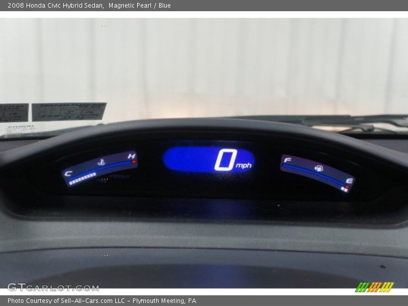 Magnetic Pearl / Blue 2008 Honda Civic Hybrid Sedan