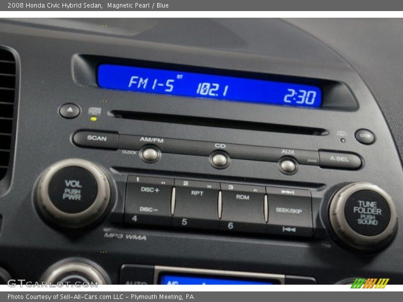 Magnetic Pearl / Blue 2008 Honda Civic Hybrid Sedan