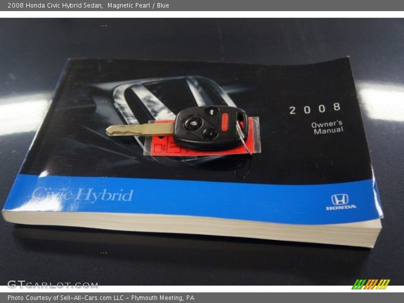 Magnetic Pearl / Blue 2008 Honda Civic Hybrid Sedan