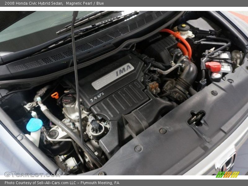 Magnetic Pearl / Blue 2008 Honda Civic Hybrid Sedan