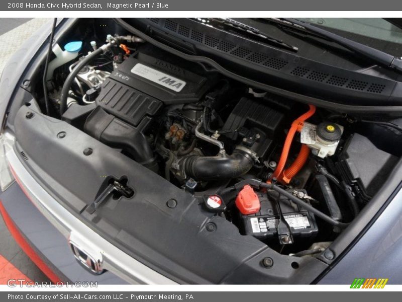 Magnetic Pearl / Blue 2008 Honda Civic Hybrid Sedan