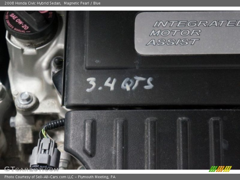 Magnetic Pearl / Blue 2008 Honda Civic Hybrid Sedan