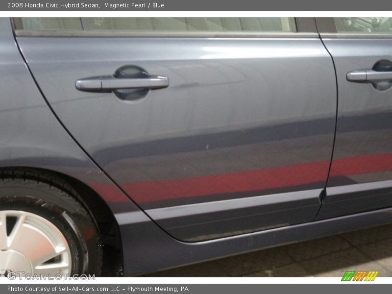 Magnetic Pearl / Blue 2008 Honda Civic Hybrid Sedan