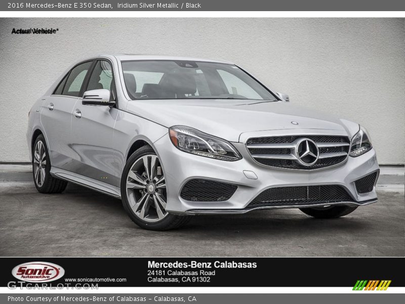 Iridium Silver Metallic / Black 2016 Mercedes-Benz E 350 Sedan