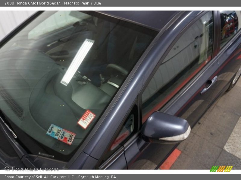 Magnetic Pearl / Blue 2008 Honda Civic Hybrid Sedan