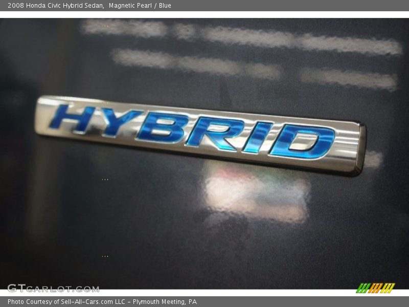 Magnetic Pearl / Blue 2008 Honda Civic Hybrid Sedan