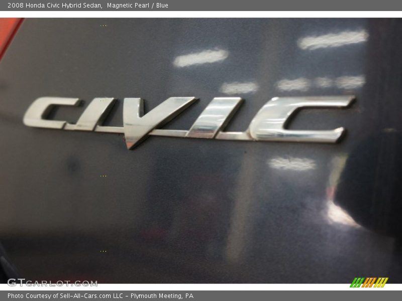 Magnetic Pearl / Blue 2008 Honda Civic Hybrid Sedan