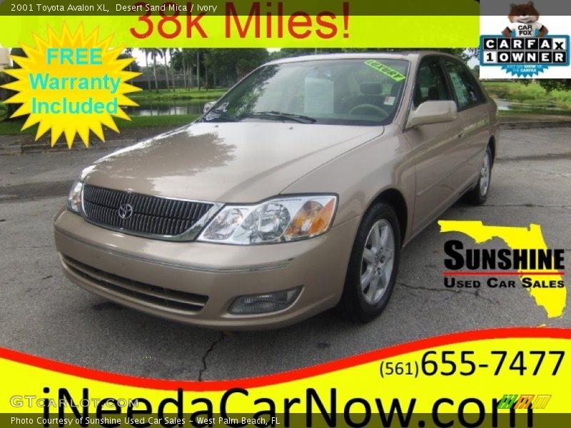 Desert Sand Mica / Ivory 2001 Toyota Avalon XL