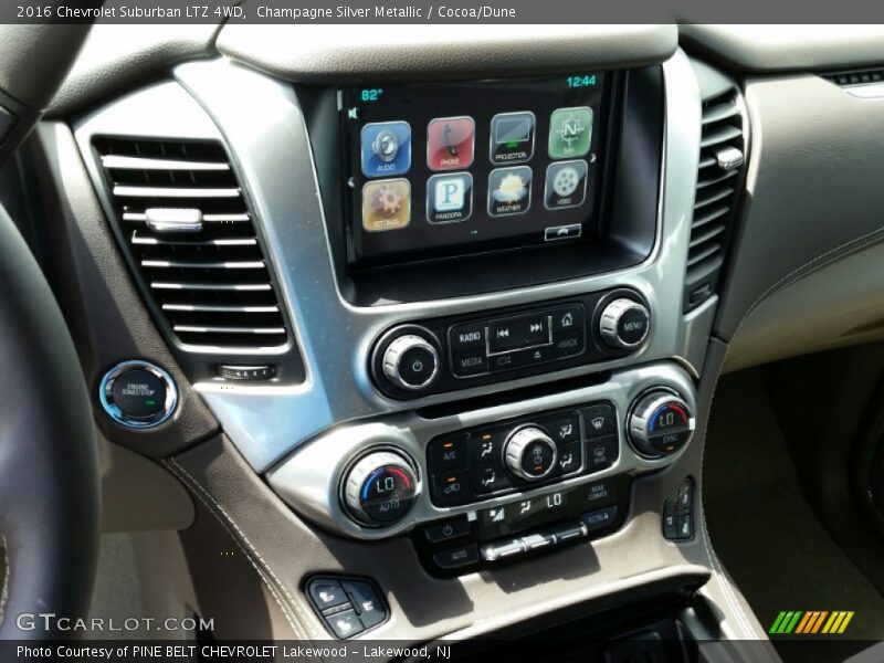 Champagne Silver Metallic / Cocoa/Dune 2016 Chevrolet Suburban LTZ 4WD