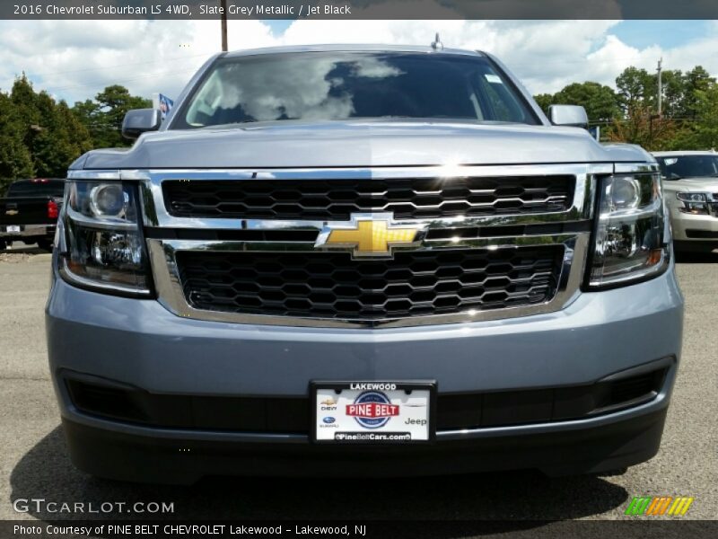 Slate Grey Metallic / Jet Black 2016 Chevrolet Suburban LS 4WD