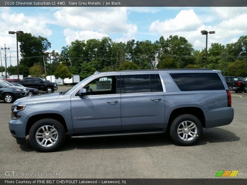 Slate Grey Metallic / Jet Black 2016 Chevrolet Suburban LS 4WD