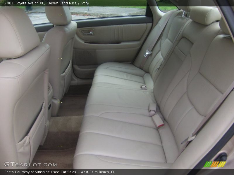 Rear Seat of 2001 Avalon XL