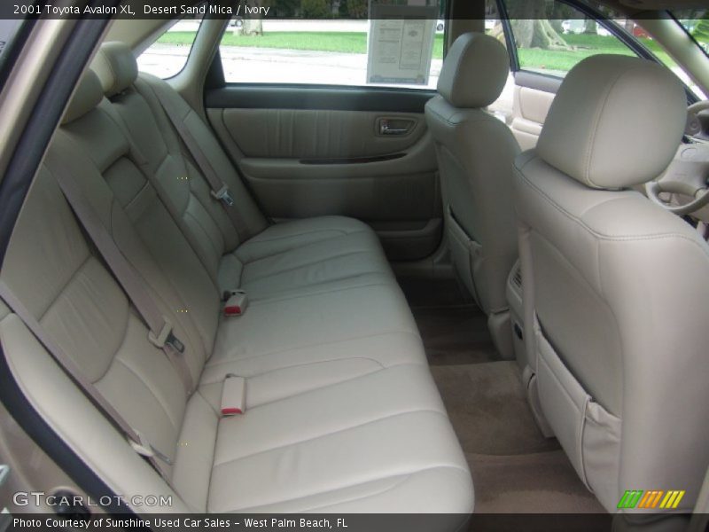 Rear Seat of 2001 Avalon XL