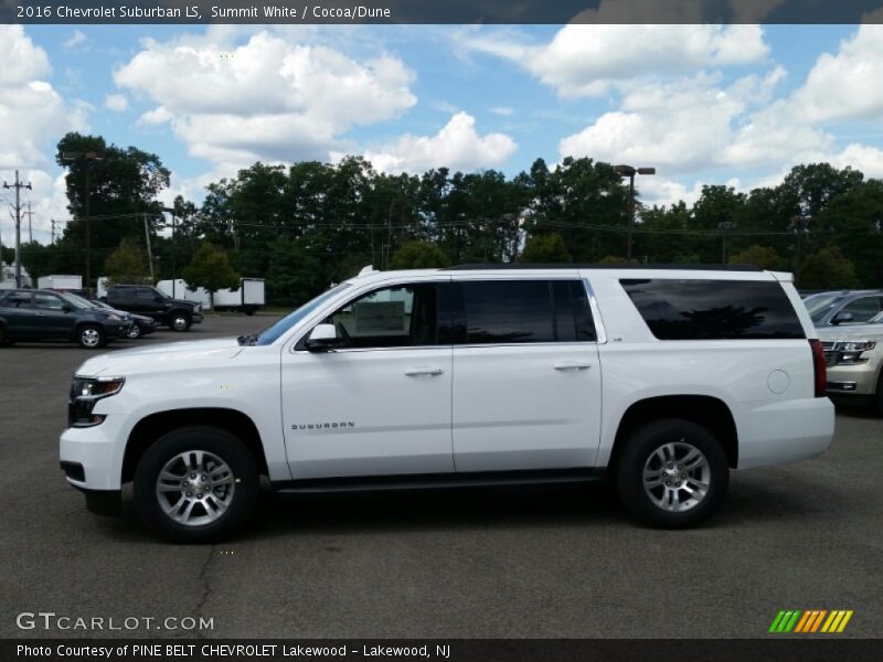 Summit White / Cocoa/Dune 2016 Chevrolet Suburban LS