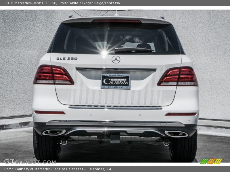 Polar White / Ginger Beige/Espresso 2016 Mercedes-Benz GLE 350