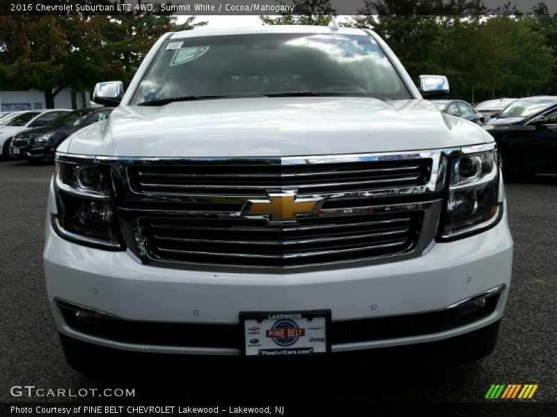 Summit White / Cocoa/Mahogany 2016 Chevrolet Suburban LTZ 4WD