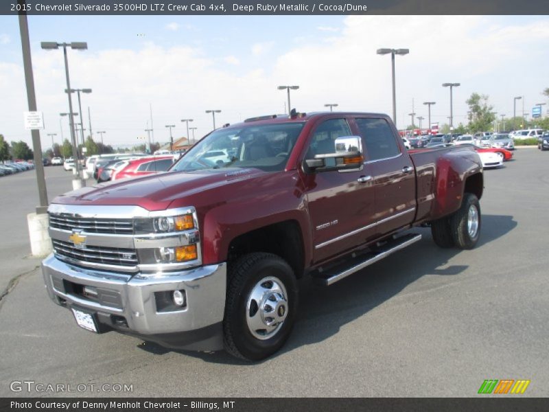 Front 3/4 View of 2015 Silverado 3500HD LTZ Crew Cab 4x4