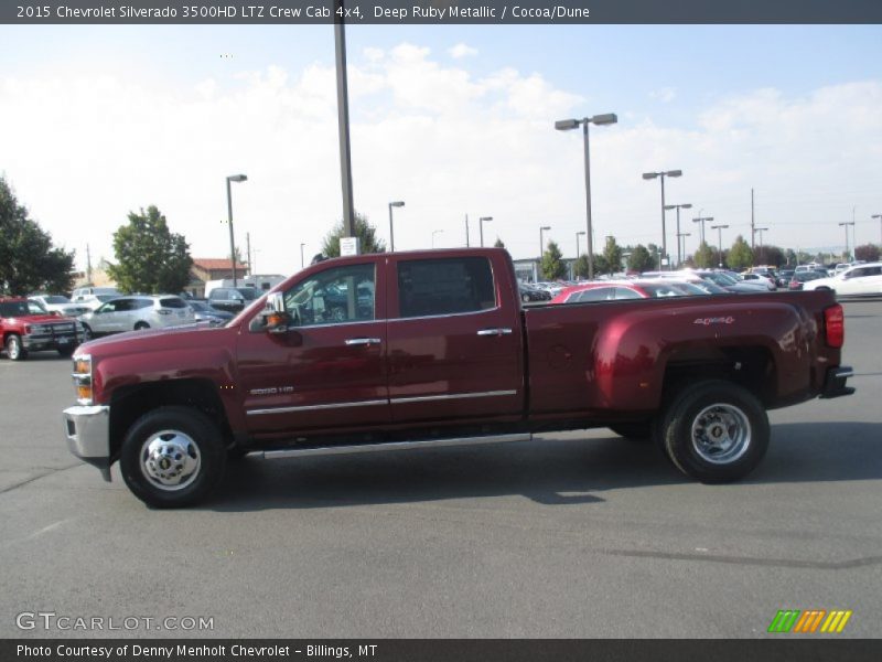 Deep Ruby Metallic / Cocoa/Dune 2015 Chevrolet Silverado 3500HD LTZ Crew Cab 4x4