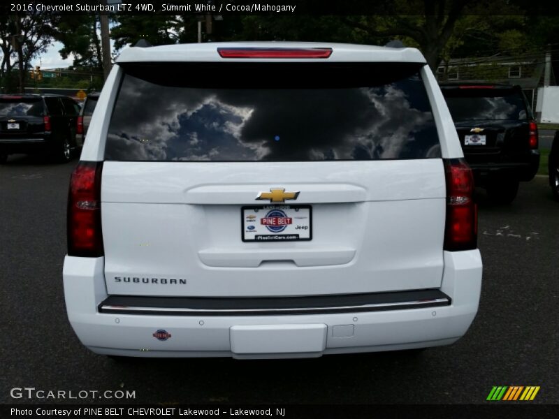 Summit White / Cocoa/Mahogany 2016 Chevrolet Suburban LTZ 4WD