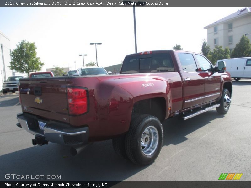 Deep Ruby Metallic / Cocoa/Dune 2015 Chevrolet Silverado 3500HD LTZ Crew Cab 4x4