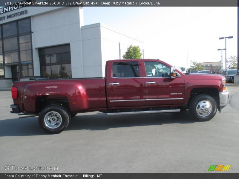 Deep Ruby Metallic / Cocoa/Dune 2015 Chevrolet Silverado 3500HD LTZ Crew Cab 4x4