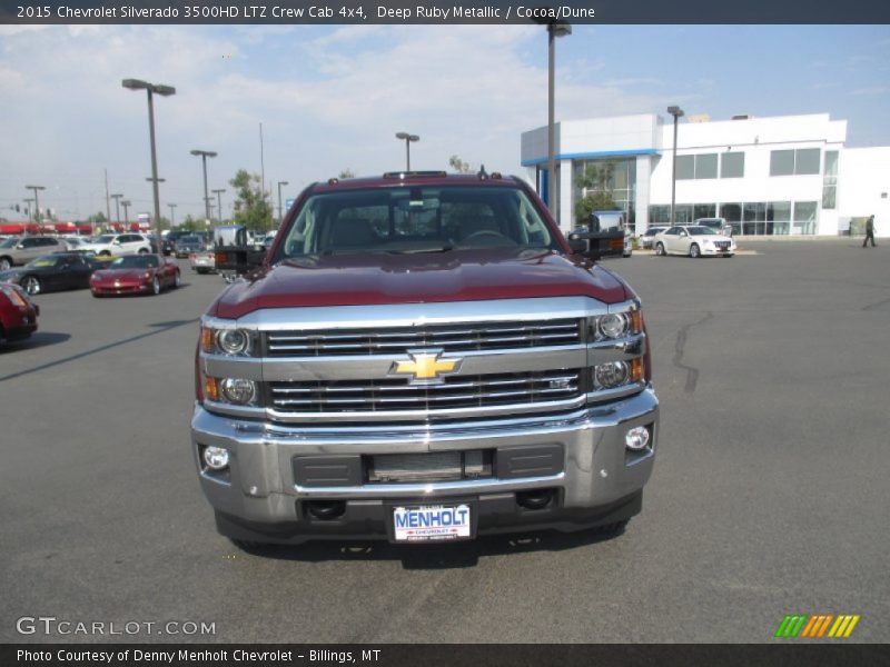 Deep Ruby Metallic / Cocoa/Dune 2015 Chevrolet Silverado 3500HD LTZ Crew Cab 4x4