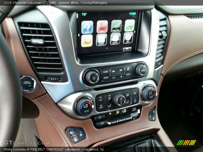Controls of 2016 Suburban LTZ 4WD