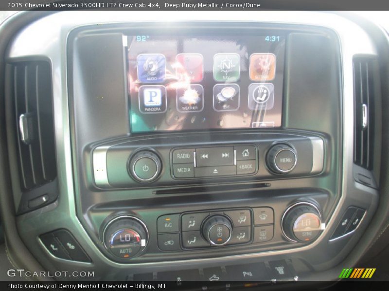 Deep Ruby Metallic / Cocoa/Dune 2015 Chevrolet Silverado 3500HD LTZ Crew Cab 4x4