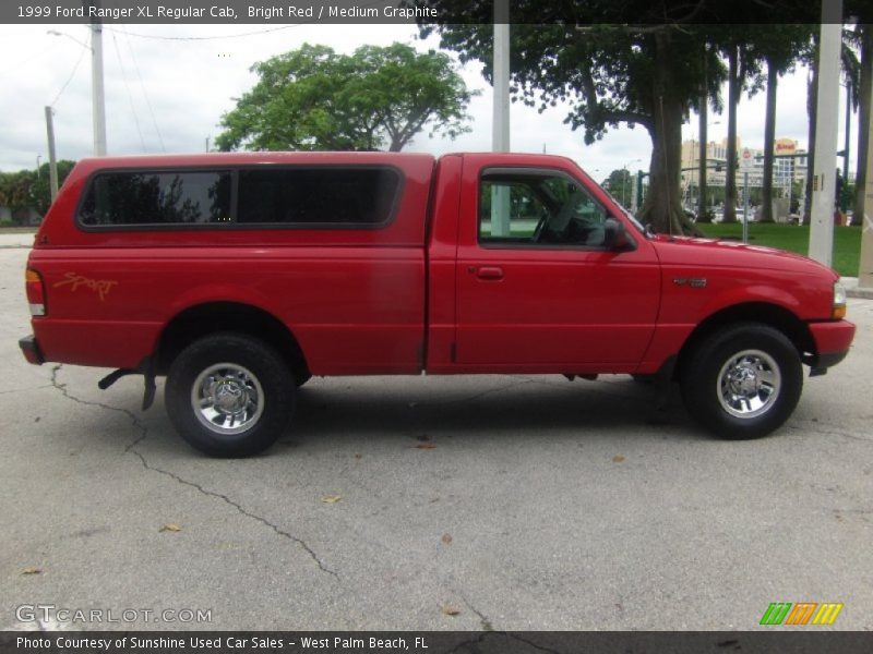 Bright Red / Medium Graphite 1999 Ford Ranger XL Regular Cab