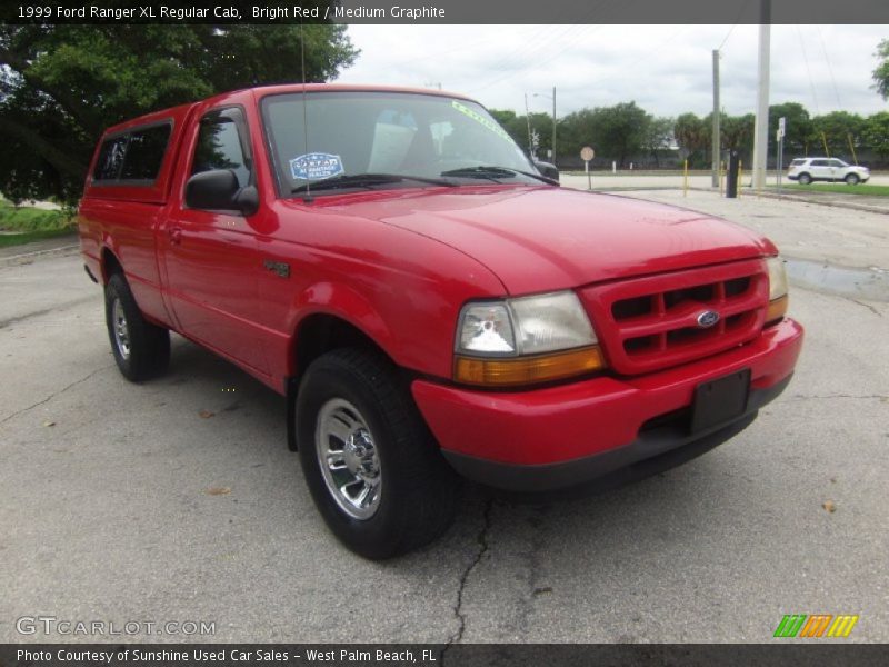 Front 3/4 View of 1999 Ranger XL Regular Cab