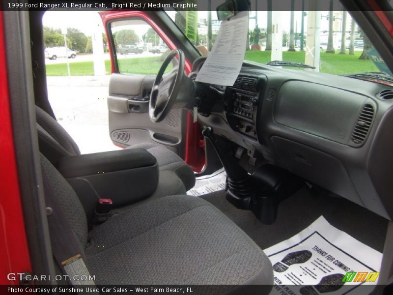 Bright Red / Medium Graphite 1999 Ford Ranger XL Regular Cab