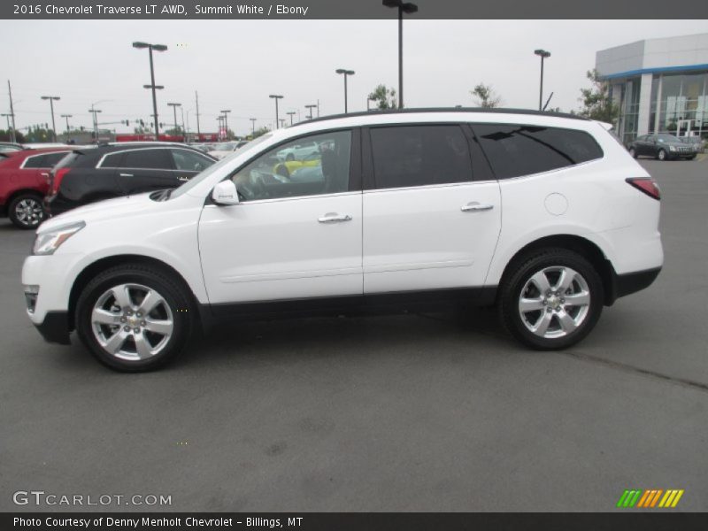 Summit White / Ebony 2016 Chevrolet Traverse LT AWD