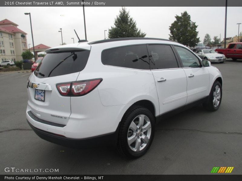 Summit White / Ebony 2016 Chevrolet Traverse LT AWD