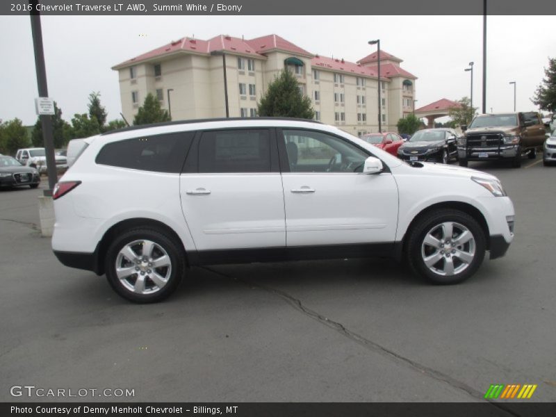 Summit White / Ebony 2016 Chevrolet Traverse LT AWD