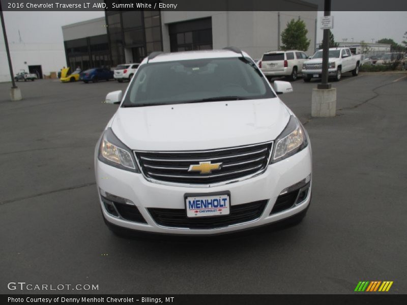 Summit White / Ebony 2016 Chevrolet Traverse LT AWD