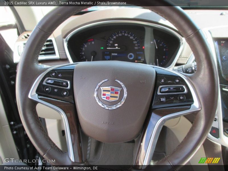 Terra Mocha Metallic / Shale/Brownstone 2015 Cadillac SRX Luxury AWD